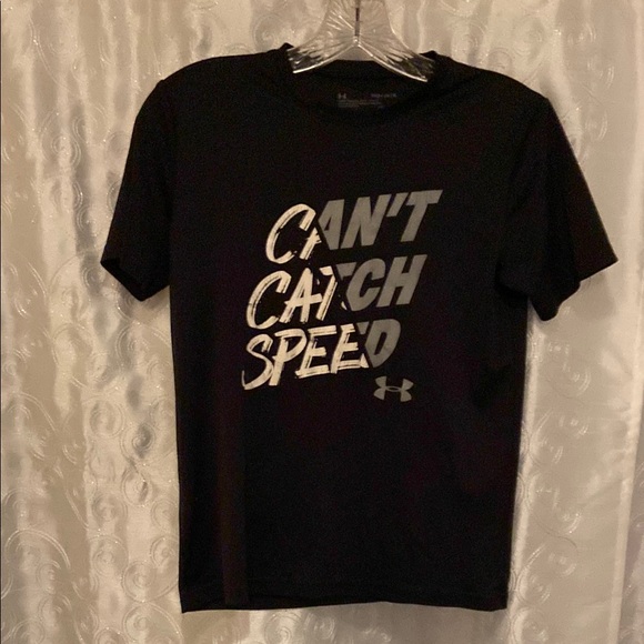 Under Armour Other - Under Armour Can’t Catch Speed Black Graphic T-Shirt Youth Size Medium 🔥 YB6